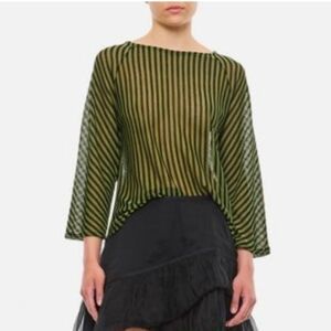 Vitelli LINEN COTTON AND WOOL RAGLAN SWEATER 1 Small